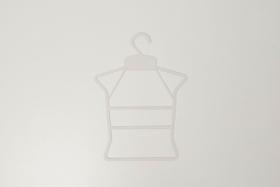 Cabide corpinho infantil branco kit com 25