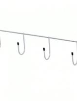 Cabide cromado 4 ganchos (porta-toalha)