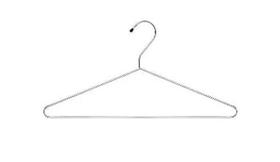 Cabide Cromado Infantil 3 mm 15 x 30 cm KIt:25 Pçs