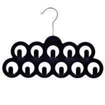 Cabide de Acessórios Plástico Velvet Cazza Preto