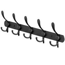 Cabide de aço inoxidável preto SAYONEYES montado na parede