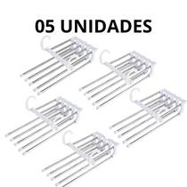 Cabide de Calça Reforçado com 5 Varetas para Jeans e Calças Pesadas - Cabides