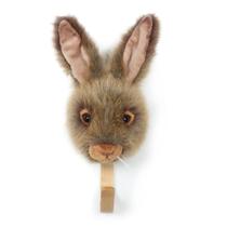 Cabide de Madeira com Cabeça de Pelúcia Lebre Wild & Soft Cabide de Madeira com Cabeça de Pelúcia Lebre Wild & Soft