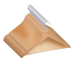 Cabide De Madeira Marfim Gancho Cromado 40 un