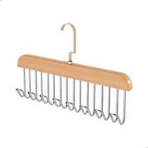 Cabide de Madeira Multiuso Organizador Armário Acessórios Para Cintos Gravatas Cachecóis Sutiãs Colares Bolsas