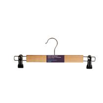 Cabide De Madeira Para Calça E Saia Com Presilhas