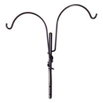 Cabide de plantas ao ar livre Yard Butler IYTUM-2H Rustic Finish