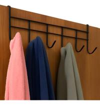 Cabide De Porta 6 Ganchos Para Porta Pendurar Toalha Roupas