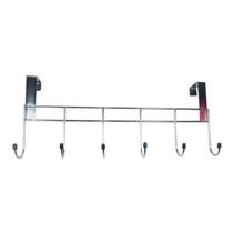 Cabide de Porta com 6 Ganhcos Cromado