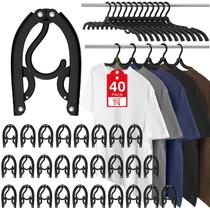 Cabide de roupas Besslly, organizador de viagens dobrável, pacote com 40