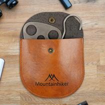 Cabide de Tripé Ajustável para Camping com Bolsa de Couro