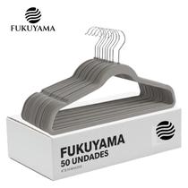 Cabide de Veludo Cor Cinza Adulto 50 Unidades Marca FUKUYAMA