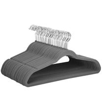 Cabide de Veludo Cor Cinza Adulto 50 Unidades Marca FUKUYAMA Cabide de Veludo Cor Cinza Adulto 50 Unidades Marca FUKUYAMA