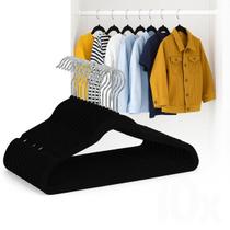 Cabide de Veludo Infantil Kit 20 Cabides Slim Antideslizante Para Roupas Bebe Crianças