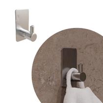 Cabide - Delia - Inox - Auto Colante - 40x80mm