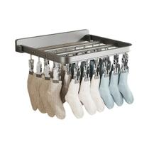 Cabide Dobrável À Prova De Vento Multifuncional Para Meias, Roupas Íntimas E Roupas Com Múltiplos