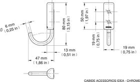 Cabide DocolIdea - Docol - 00585906 - Unitário Cabide DocolIdea - Docol - 00585906 - Unitário