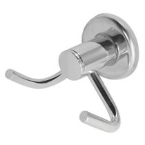 Cabide Duplo Banheiro Em Inox Resistente Dupla Fixação Linha Extra Luxo