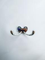 Cabide Duplo Horizontal Zamac Cromado