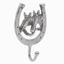 Cabide Ferradura com Cabeças de Cavalo em Alumínio Bronc-Steel 32888 Cabide Ferradura com Cabeças de Cavalo em Alumínio Bronc-Steel 32888