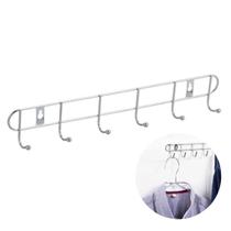 Cabide Gancheira 6 Ganchos Cabideiro Porta Inox Cabide Gancheira 6 Ganchos Cabideiro Porta Inox