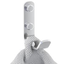 Cabide Gancho De Parede Cromado Para Toalha Plus Metalcromo