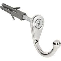 Cabide Gancho De Parede Para Roupas Cromado Kit 4 Ganchos Cabide Gancho De Parede Para Roupas Cromado Kit 4 Ganchos