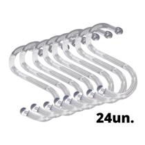 Cabide Gancho Em S Acrílico Calças Jeans Arara - 24 Unidades