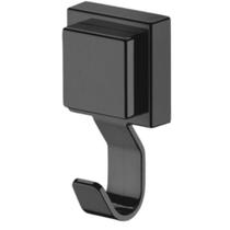 Cabide Gancho Multiuso Com Ventosa Para Toalha Objetos Utensílios Banheiro Preto Fosco Future