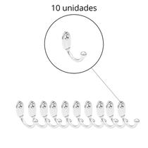 Cabide Gancho para roupa Cabides Parede Metal kit 10 un