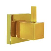 Cabide Gancho Pra Toalha de Banho ou Rosto Quadrus Dourado