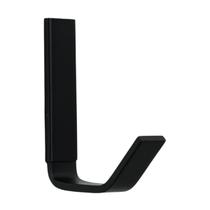 Cabide Gancho Toalha de Banho Rosto Chapa Fina Preto Fosco