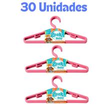 Cabide Infantil 30 Unidades cabide rosa reforçado baby