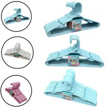 Cabide Infantil 5 Pçs Azul Reforçado 28x14cm REF057 Trioplast Cabide Infantil 5 Pçs Azul Reforçado 28x14cm REF057 Trioplast