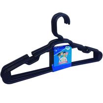 Cabide Infantil 5 Pçs Preto Reforçado 28x14cm REF060 Trioplast Cabide Infantil 5 Pçs Preto Reforçado 28x14cm REF060 Trioplast