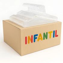 Cabide Infantil Acrilico Kit 50 Transparente Slim Gm Godinho Cabide Infantil Acrilico Kit 50 Transparente Slim Gm Godinho