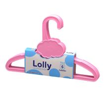 Cabide Infantil Bebê Menino Menina Pack Com 6 Unidades Lolly
