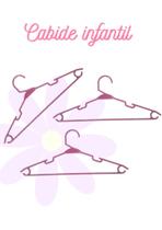 Cabide infantil de menina 50un