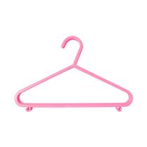 Cabide Infantil Kit 6 Unidades Polipropileno Rosa Clingo