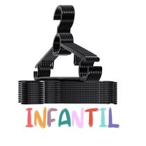 Cabide Infantil Titureiro De Luxo Executivo Reforçado Organizar Roupas Closet -PRETO