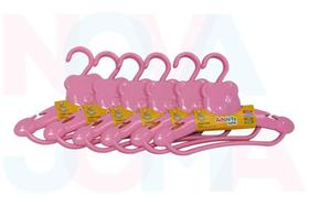 Cabide Infantil Urso Kit C/12 Un Adoleta Bebê Cajovil Rosa Cabide Infantil Urso Kit C/12 Un Adoleta Bebê Cajovil Rosa