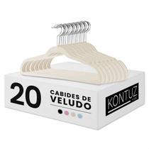 Cabide Infantil Veludo Kit com 20 Cabides Resistente até 2Kg de Roupa