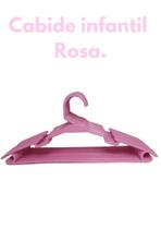 Cabide juvenil infantil 100 unidades menina rosa bebê atacado.