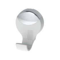 Cabide Lavello Branco/Cromado 6,2x4,5x5,4cm - Herc