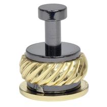 Cabide Linea C/ Anel Onix Fumê / Dourado Deca - 2060.S77