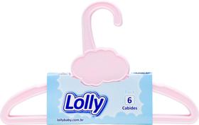Cabide lolly special c/ 6 unidades rosa - 7241-00 rs - 7896699029124