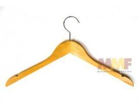 Cabide Madeira Clara Adulto - Cx 6 Unid. - 46 x 26 cm