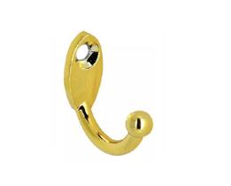Cabide Médio Simples Dourado Brilhante Zamac Cabide Médio Simples Dourado Brilhante Zamac