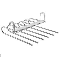 Cabide Multifuncional Dobrável Com 5 Ganchos Em Aço Inox