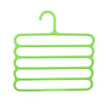 Cabide Multiuso Calças Saias Bermudas 5 Espaços Verde Cabide Multiuso Calças Saias Bermudas 5 Espaços Verde